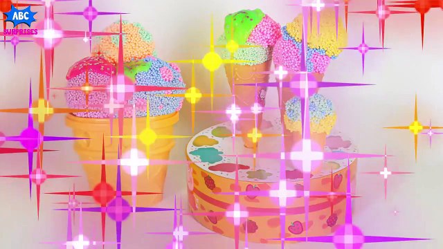 PLAY FOAM ICE CREAM Surprises - Disney Frozen Foam Clay Ice Cream Surprise Toys w_ Elsa Anna & O