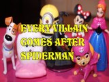 EVERY VILLAIN COMES AFTER SPIDERMAN   MAX GIDGET SPIDERMAN SKYE MINNIE MOUSE ANNA MINION