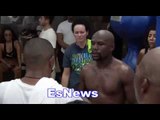 ((WOW)) Floyd Mayweather Inside His Camp For Conor McGregor Fight  EsNews Boxing