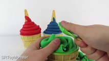 Play doh Ice Cream Surprises Disney Cars Frozen Ice Cream Nursery Rhymes for ki