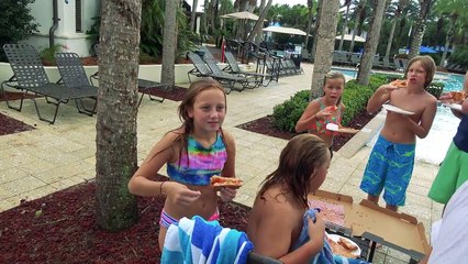 GET OUT! THERES A SHARK IN THE POOL! JESSE GIVES RORY DANGEROUS SWIM LESSONS!