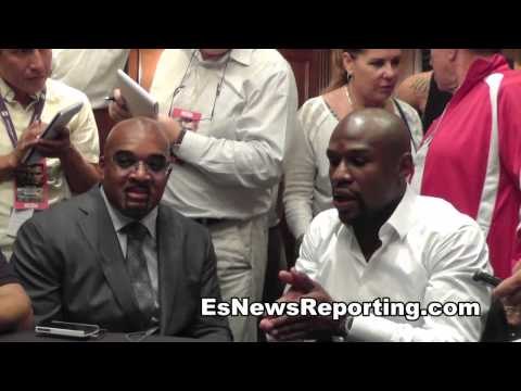 floyd mayweather on fighting in NY or UK the GLOVES for maidana rematch EsNews