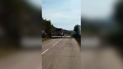 Important incendie entre Cuttoli et Peri