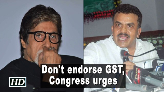 Don't endorse GST, Congress urges Amitabh