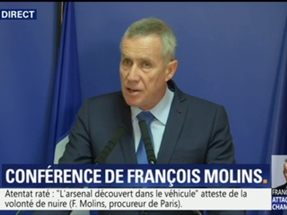 Attentat raté: "Nous ne savons pas à quoi correspond la fumée orange", indique le procureur