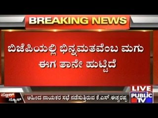 What Does Eshwarappa say About The Disputes In Karnataka BJP??