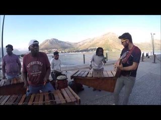 Talented Tourist Jams With Buskers in Cape Town