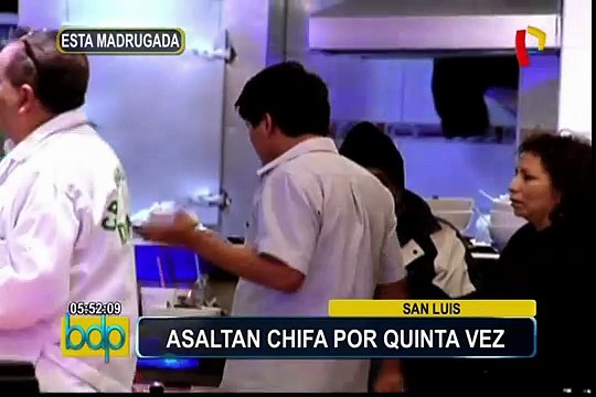 Asaltan chifa por quinta vez en el distrito de San Luis