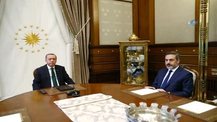 Cumhurbaşkanı Erdoğan, MİT Müsteşarı Hakan Fidan'ı Kabul Etti
