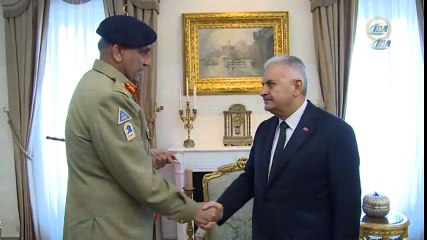 Başbakan Yıldırım, Pakistan Kara Kuvvetleri Komutanı'nı Kabul Etti