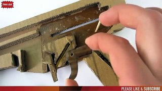 How to make a Toy Weapon MP5 from cardboard boxes Can Shoot
