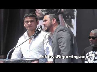 Marcos Maidana Message To Floyd Mayweather In LA Presser