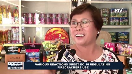 Various reactions greet EO 18 regulating firecrackers use
