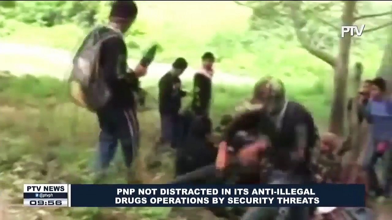 PNP not distracted in its Anti-Illegal Drug operations by security threats