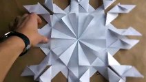 3D Snowflake DIY Tutorial - How to Make 3D Paper Snowflakes for homemad