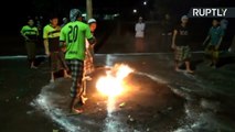Great Balls of Fire! New Indonesian Football Style Features with Flaming Ball