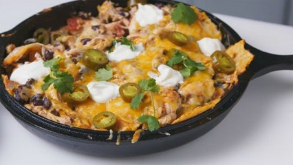 Cheesy Chicken Enchilada Skillet