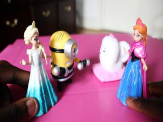 MINION BREAKS UP WTH ANNA + ELSA SPIDERMAN GIDGET THE SECRET LIFE OF PETS FROZEN Toys Kids Video