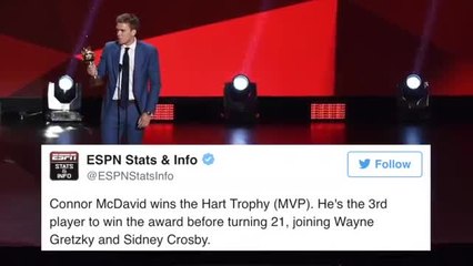 Connor McDavid&apos;s Twitter Reaction After Huge Night At NHL Awards