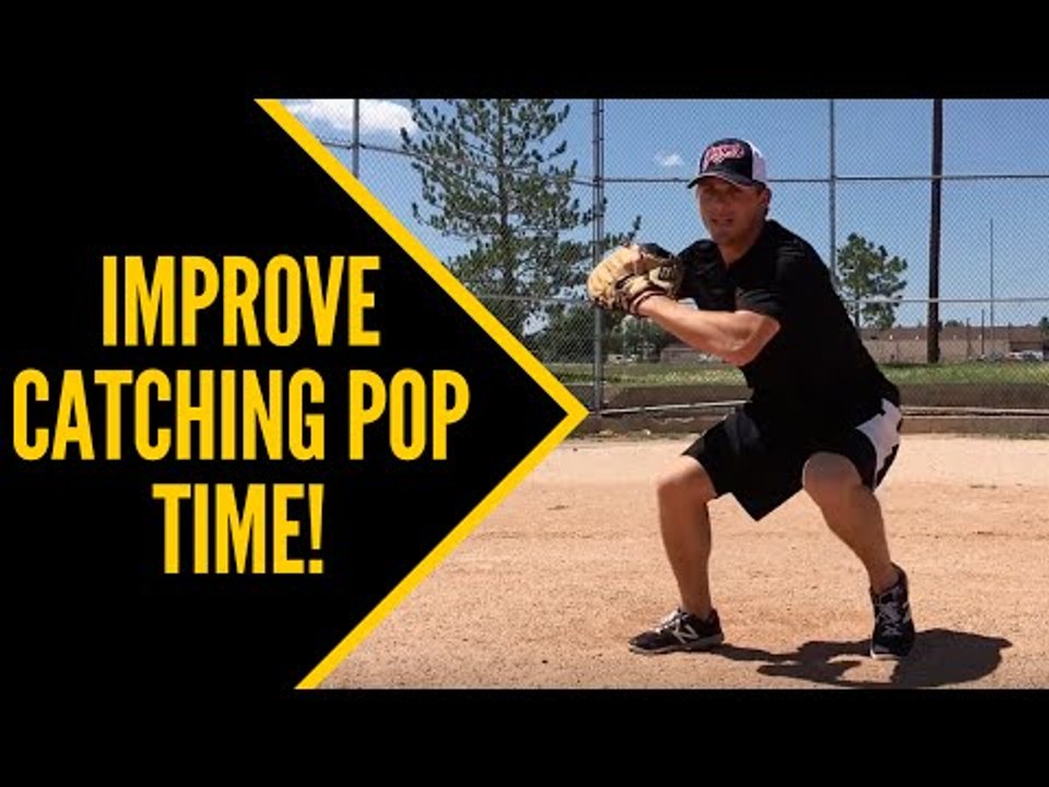 How to Improve Catching Pop Time! (FAST!!) Baseball Catching Tips