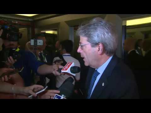 Bruxelles - Punto stampa del Presidente Gentiloni da Bruxelles (22.06.17)
