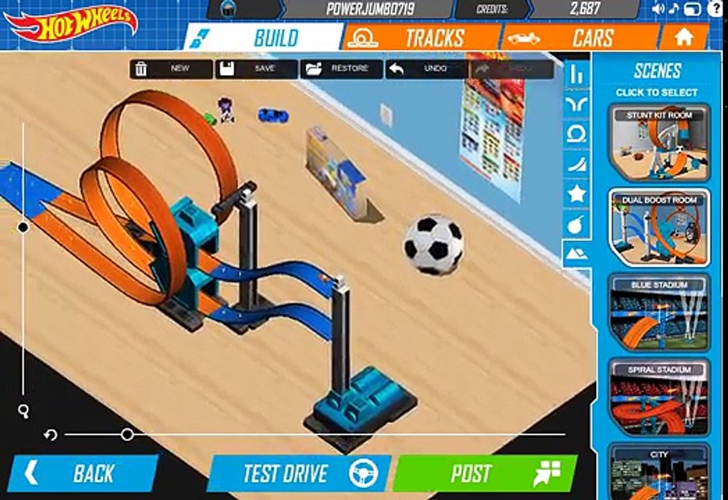 HOT WHEELS TRACK BUILDER GAME Drift King / Dune it Up Sets Gameplay Video