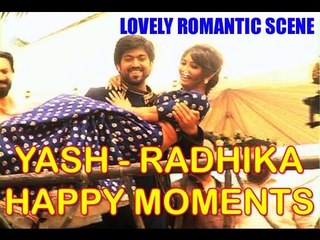 Lovely Romantic Scene - Yash Lifts Radhika After Engagement & Wishing Fans