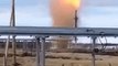 Dust-Devil 'Firenado' Seen On Russian Gas Field