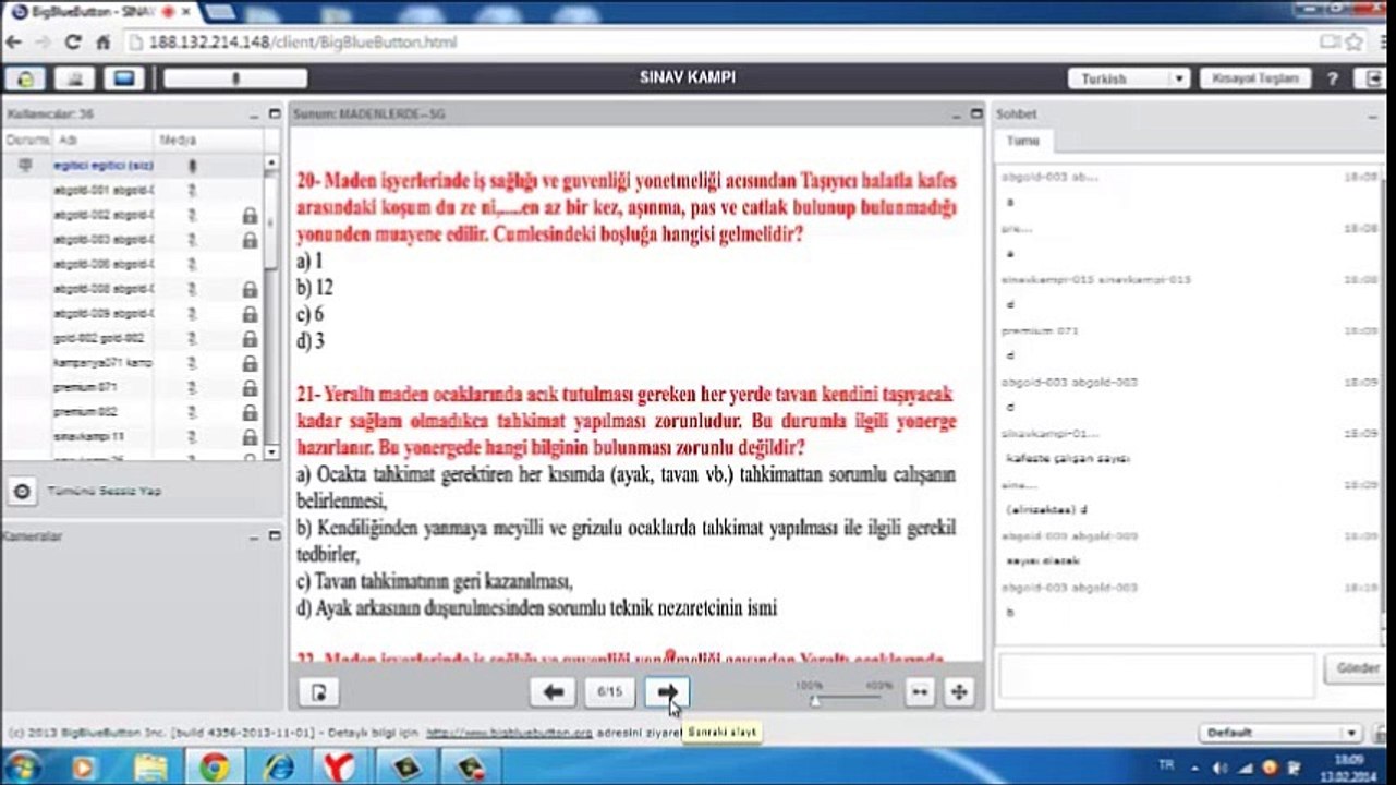 Maden İşlerinde İSG (Soru Çözümü) Part 2