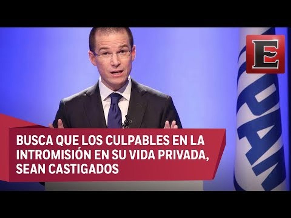 Ricardo Anaya denuncia que a panistas los intentaron espiar