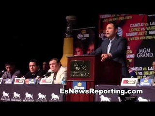 canelo vs lara press conference hosted by oscar de la hoya EsNews