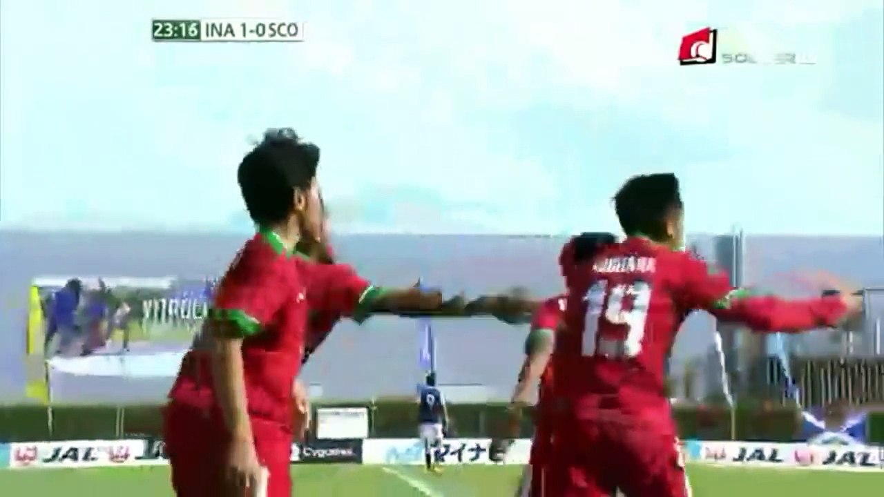 Indonesia U19 vs Skotlandia 1 2 | Highlights Toulon Turnament 2017