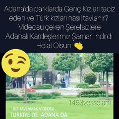 Adana'da Türk kızları Nasıl Tavlanır? videosu çeken Suriyeliler Adanalı vatandaşlardan Şamarı yedi.
