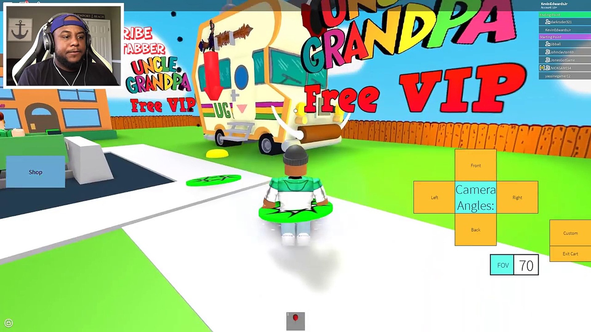 Uncle Grandpas Roller Coaster In Roblox Video Dailymotion
