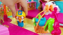 Baby Doll and Puppy camping car pororo toy play 아기인형 과 리틀미미 강아지 캠핑카 뽀로로 장난감 놀이