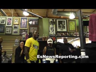tyrell hendrix on sparring kid chocolate - he has a great right hand EsNews