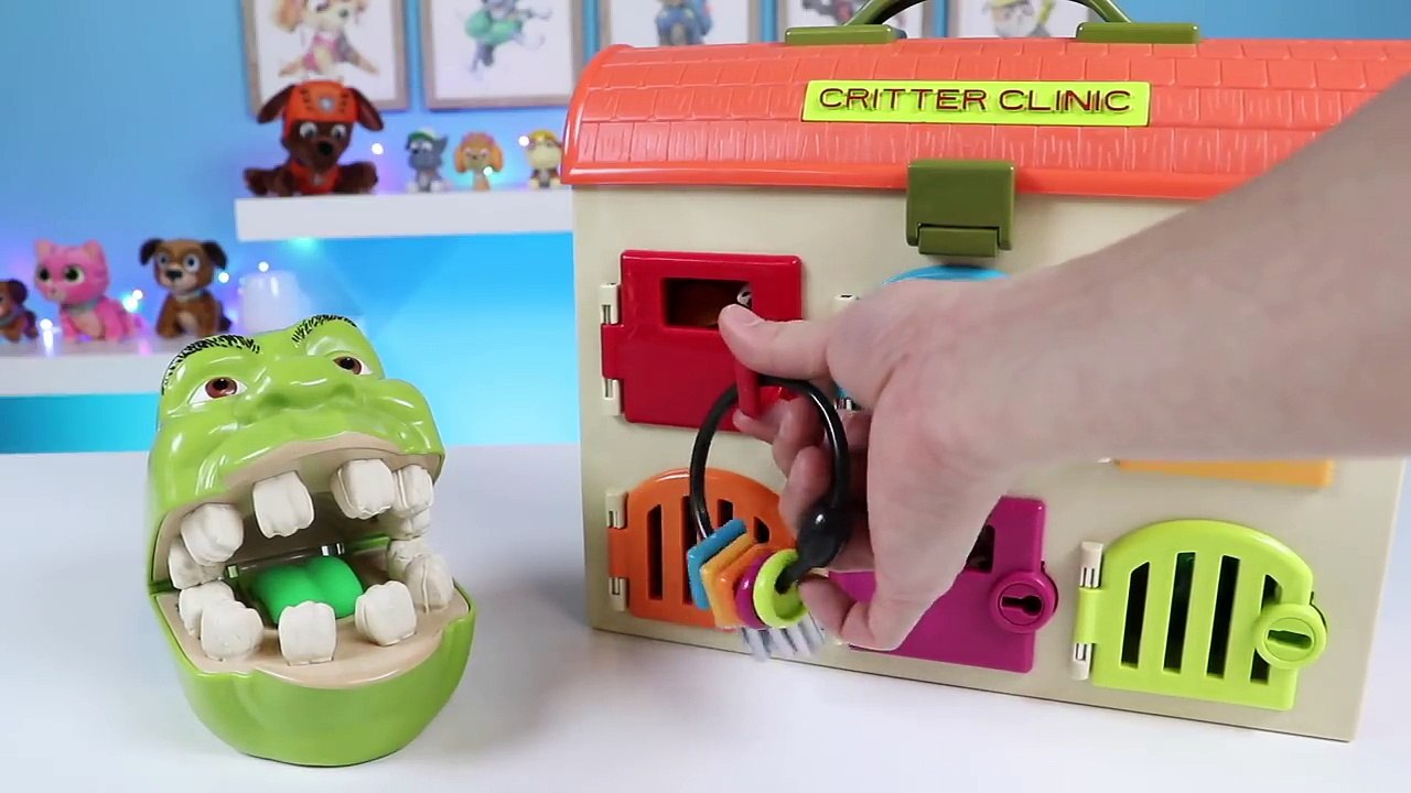 Feeding Play Doh Dentist Dr Drill Kinetic Sand Ice Cream Popsicles and Fixing Play Dough T