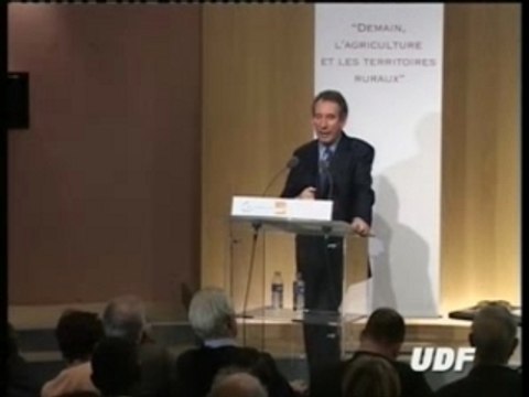 Discours de François Bayrou sur l'agriculture