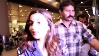 Cute Alia Bhatt cleverly saved herself from Wardrobe Malfunction At Airport - Full HD Video Exclusive