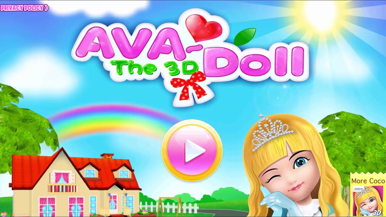 Fun Baby Girl Care Kids Play Toliet Bath Time Dress Up Feed Dance Game Ava the 3D Doll Gam