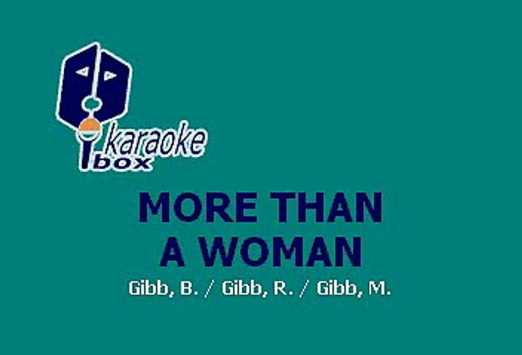 Bee Gees - More than a woman (Karaoke)