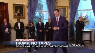 Trump admits that  he did not record conversations with James Comey