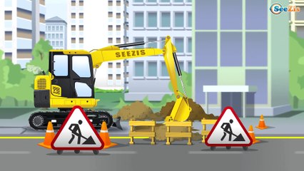 El Pequeño Tractor infantiles - Jugando al fútbol en la carretera - Carritos Para Niños