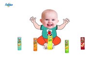 Bad Baby crying and learn colors-Colorful Pringles