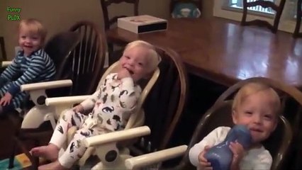 Funny Triplet Babies Laughing Compilation 2014