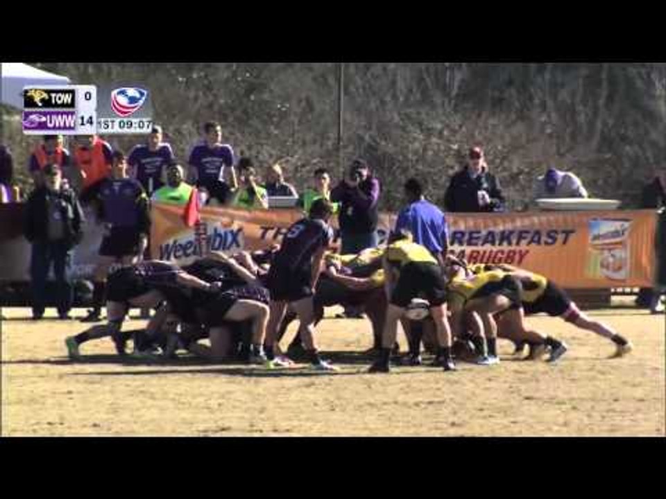 2015 USA Rugby Men's DII National Semifinal: Towson vs. Wisconsin ...