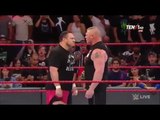 Brock Lesnar returns And Samoa Joe Attack Brock Lesnar - WWE Raw 12 June 2017
