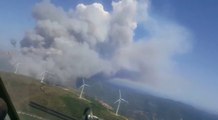 Scène surréaliste filmée pendant les incendies en californie