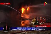 Las Malvinas: bomberos continúan trabajando para controlar incendio