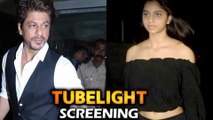 Shahrukh Khan With Daughter Suhana At Tubelight Screening